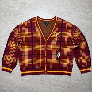 Harry Potter Gryffindor Cardigan Sweater Women's 3X Wizarding World Hogwarts